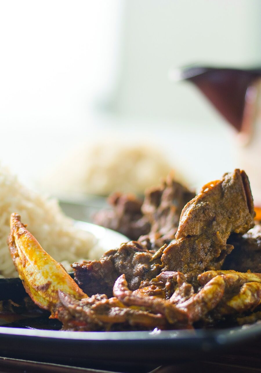 Liberian crab and rice dish